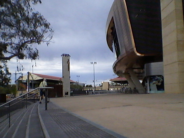 It's still quiet when I arrive at the Adelaide Oval